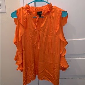 Long sleeve cold shoulder top